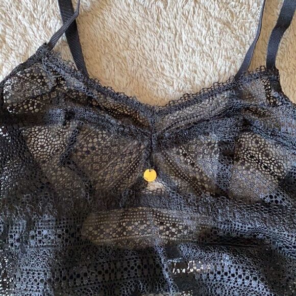 NWTs Sam Edelman Black Lace Sexy Bodysuit Size Small - Picture 2 of 8